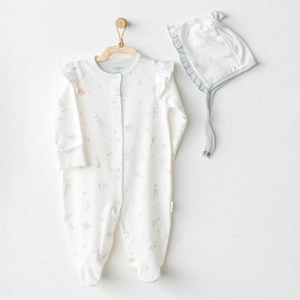 Andywawa AC25510 Love Family Bebek Tulum Takım Ekru