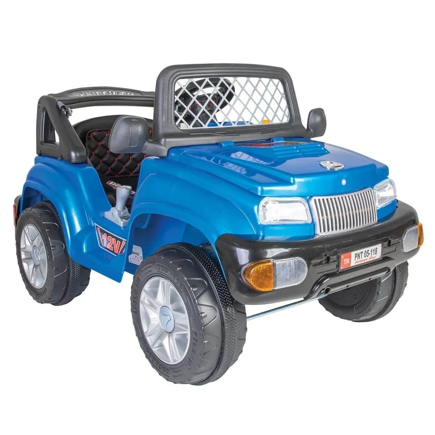 Pilsan Panther Uzaktan Kumandalı Akülü Araba 12 Volt 05-118 - Mavi