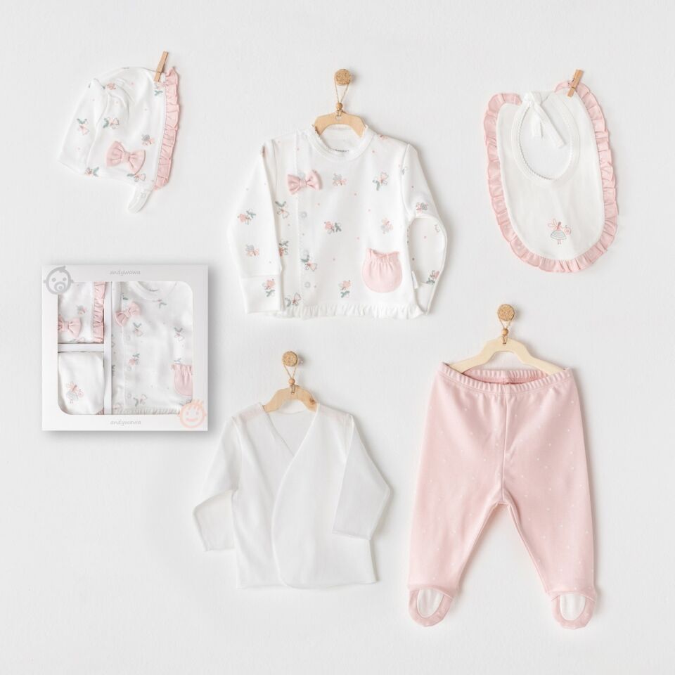 Andywawa AC25960 Fairy 5 Parça Hastane Çıkışı Pink