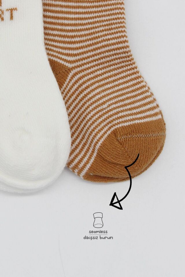 Bistyle 3'Lü Penye Soket Çorap 10110 Hardal