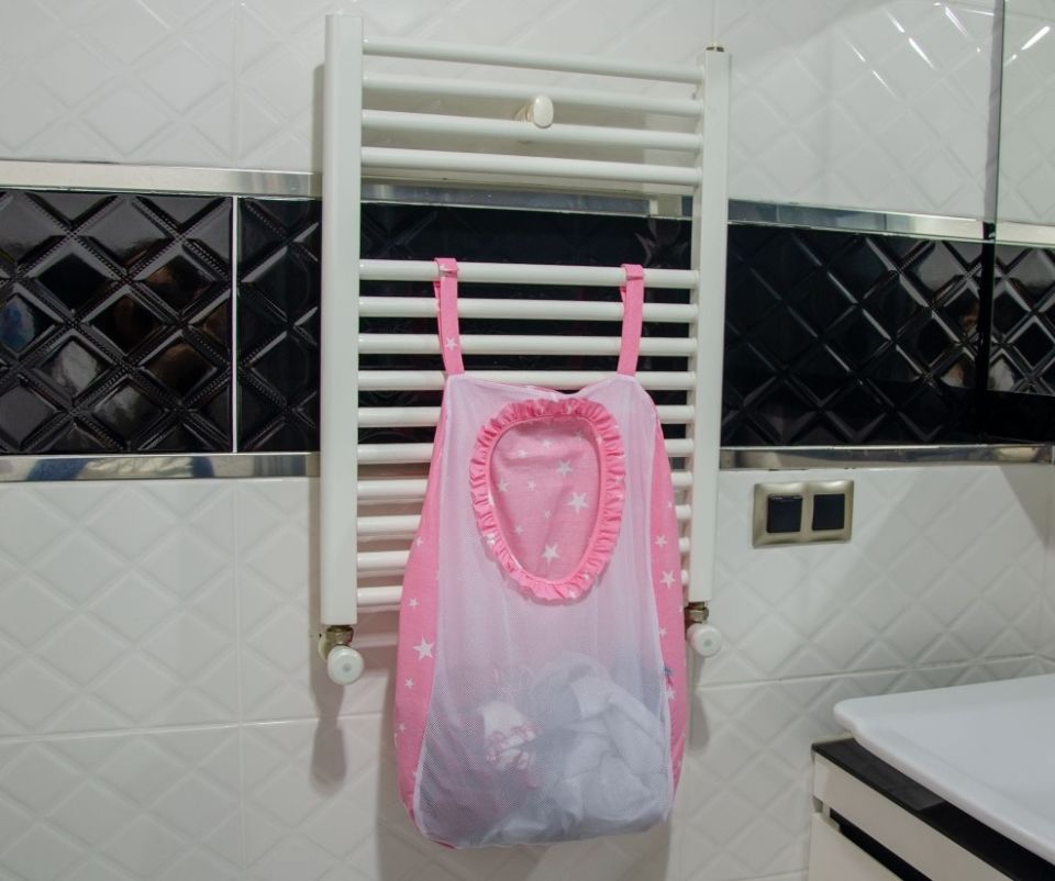 Sevi Bebe Kirli Çamaşır Torbası ART-83 Pembe Yıldız
