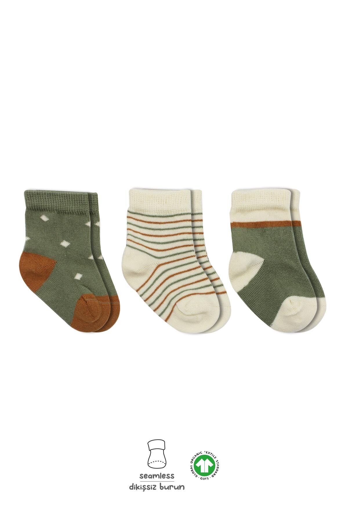 Bistyle 3'Lü Penye Kız Soket Çorap 10112 Nil