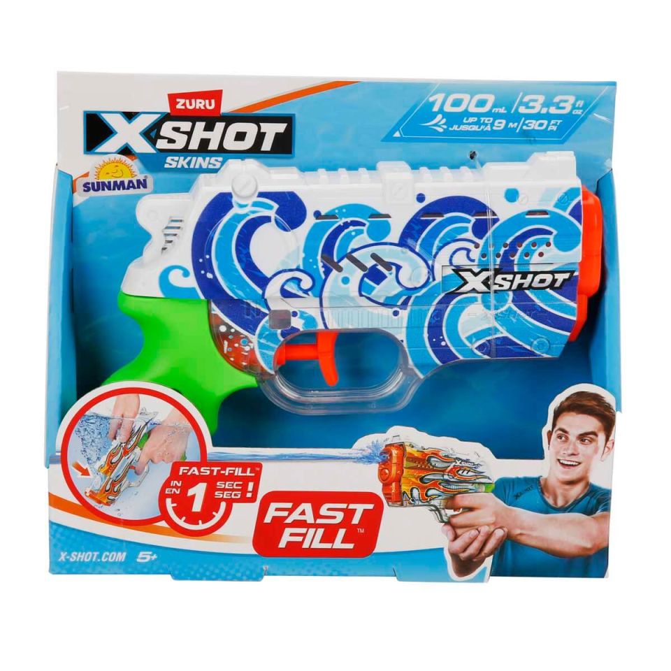 Sunman X-Shot Skins Nano Fast Fill Su Tabancası 19 cm - Hydra