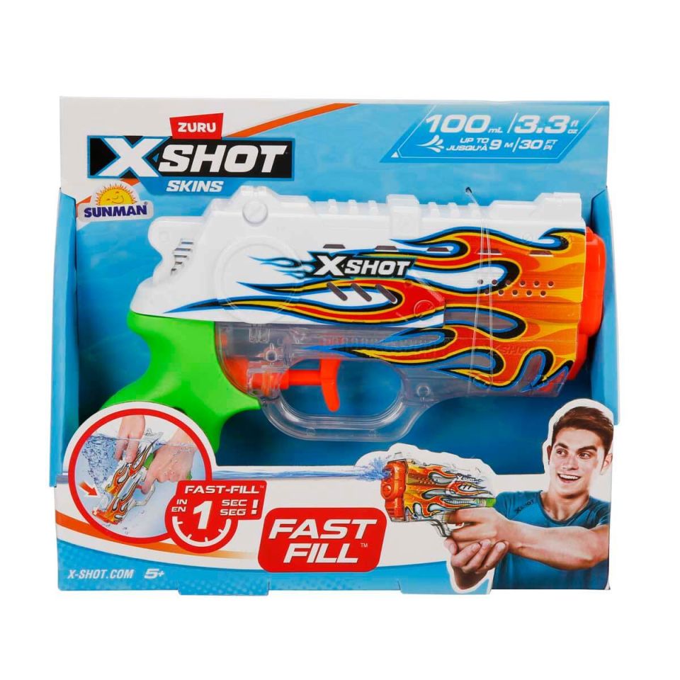 Sunman X-Shot Skins Nano Fast Fill Su Tabancası 19 cm - Hydra