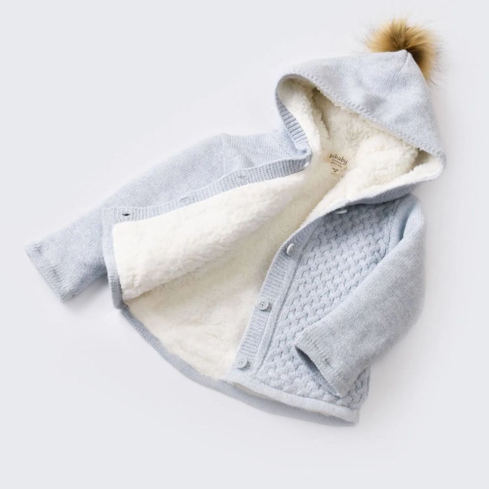 Bibaby Cepli Welsoftlu Triko Hırka 61425 Mavi