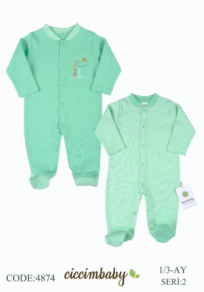 Ciccim Baby Timsah Patikli Tulum 4874 Yeşil