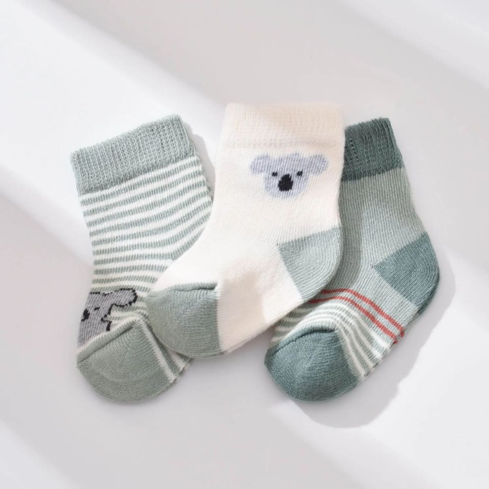Bibaby Biorganic Koala Erkek 3'Lü Çorap 68449 Nil