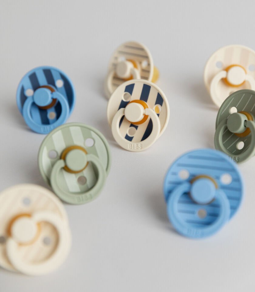 Bibs Studio Colour Block Kauçuk Emzik 0-6 Ay Sage