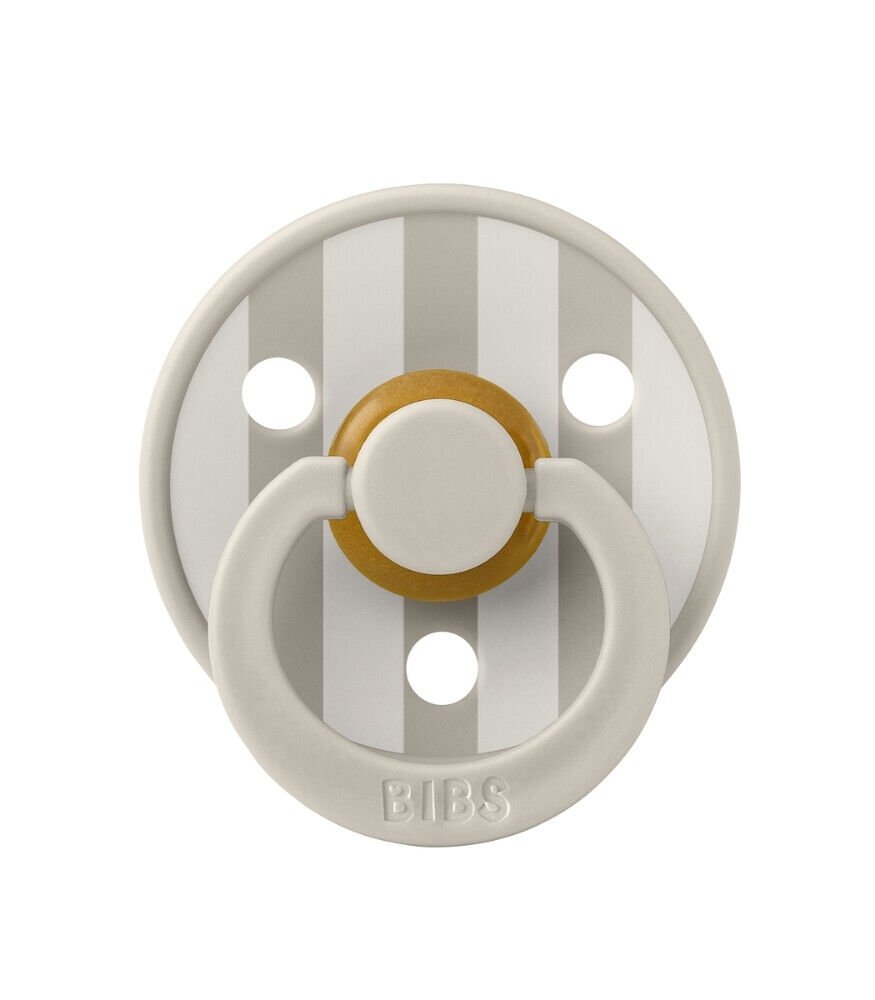 Bibs Studio Colour Block Kauçuk Emzik 0-6 Ay Sand / Ivory