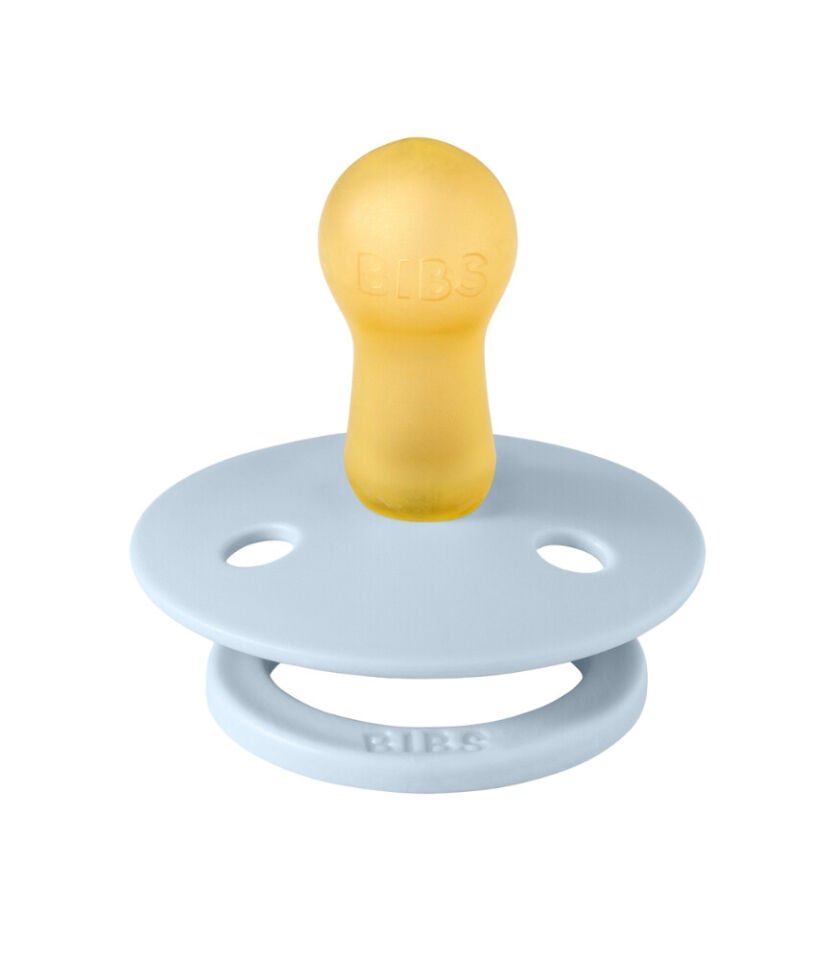 Bibs Studio Colour Block Kauçuk Emzik 0-6 Ay Baby Blue / Dusty Blue