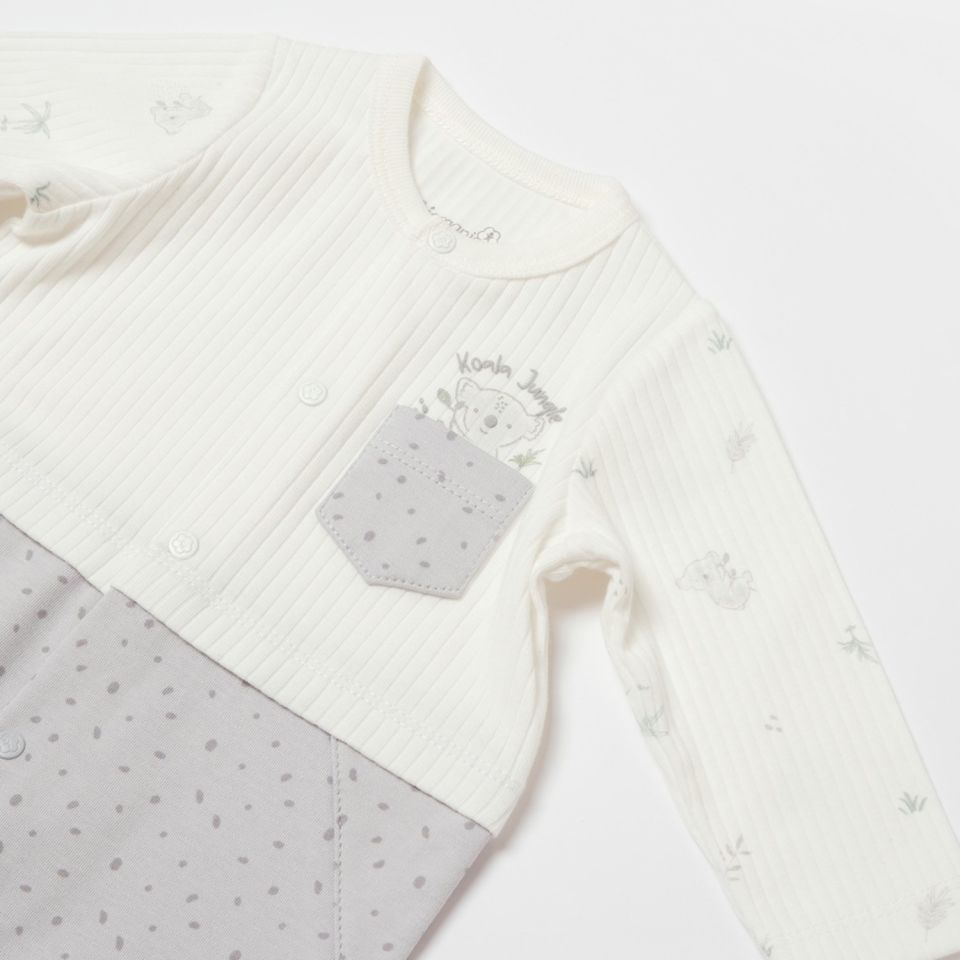 Bibaby Biorganic Koala Jungle Bebek Tulum 60733 Gri