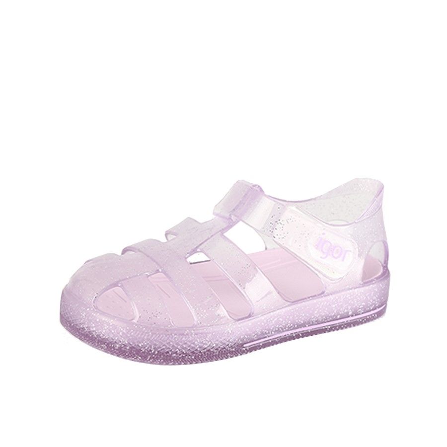 Igor Star Glitter Sandalet S10265 Purpurina Malva