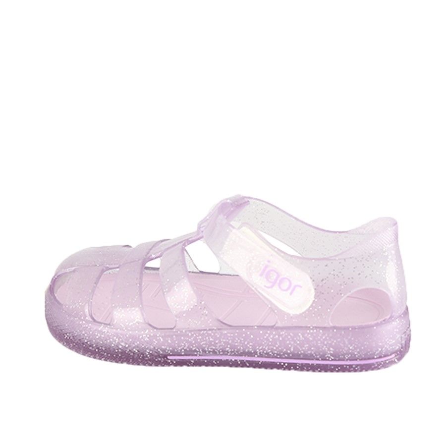 Igor Star Glitter Sandalet S10265 Purpurina Malva