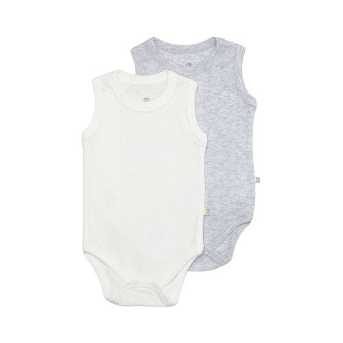Bibaby Jakarlı 2'Li Atlet Body 56992 Grimelanj Ekru