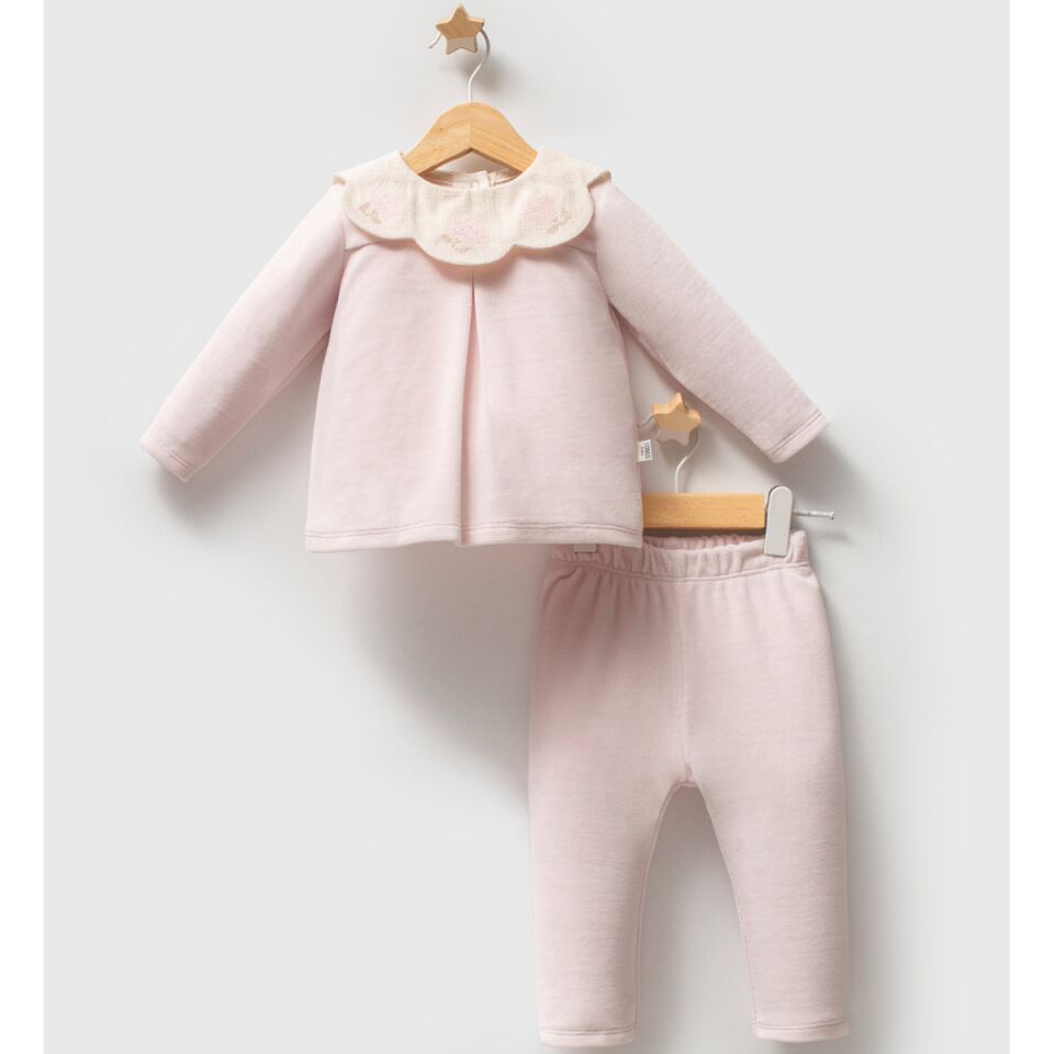 Tongs Baby Etamine 2'li Takım 5681 Pembe