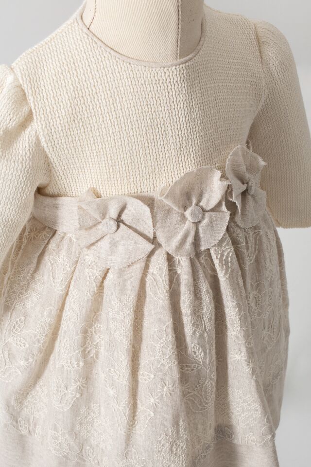 Tongs Baby Elbise 8051 Ekru