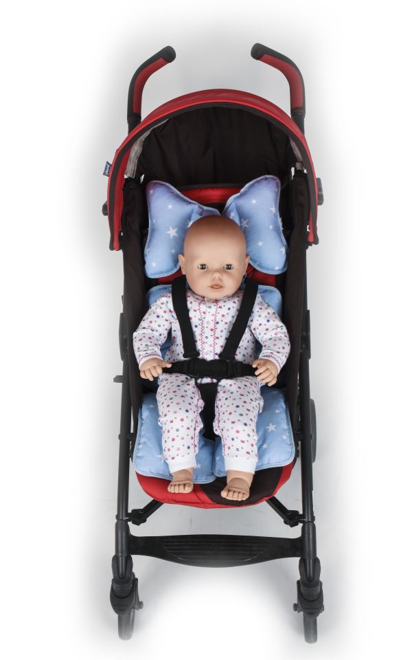 Sevi Bebe Puset ve Oto Koltuğu Minderi ART-8376 Mavi Yıldız