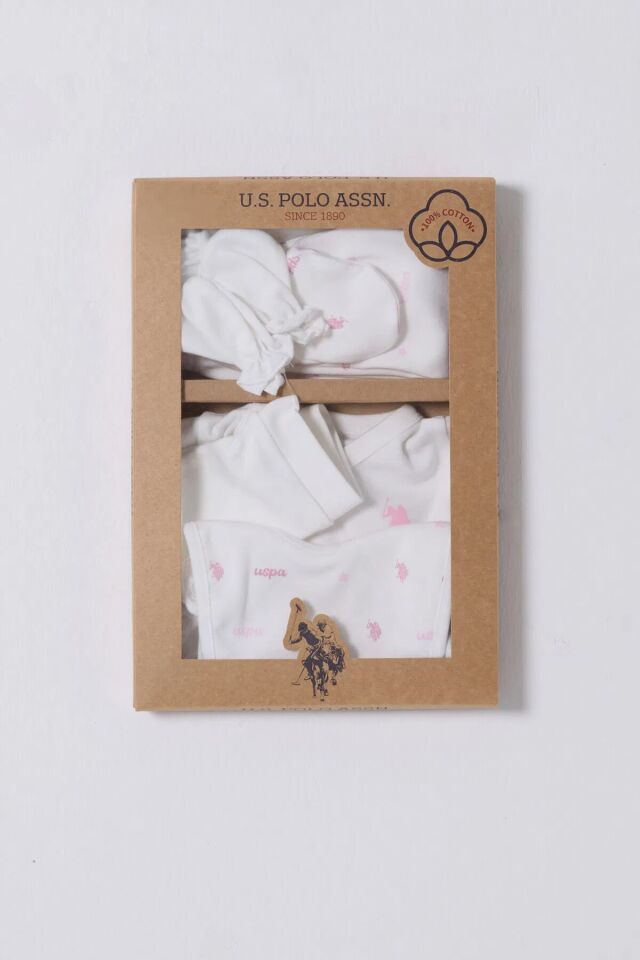 U.S Polo 5'Li Hastane Çıkış Seti USB2358 Beyaz