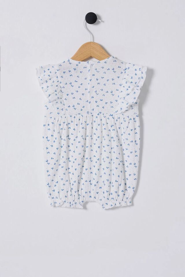 U.S Polo Bebek Tulum USB2434 Beyaz-Mavi