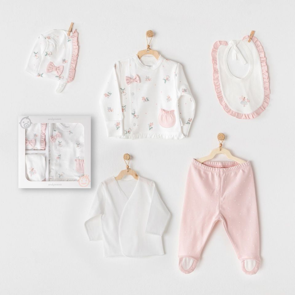 Andywawa AC25300 Fairy 5 Parça Hastane Çıkışı Pink