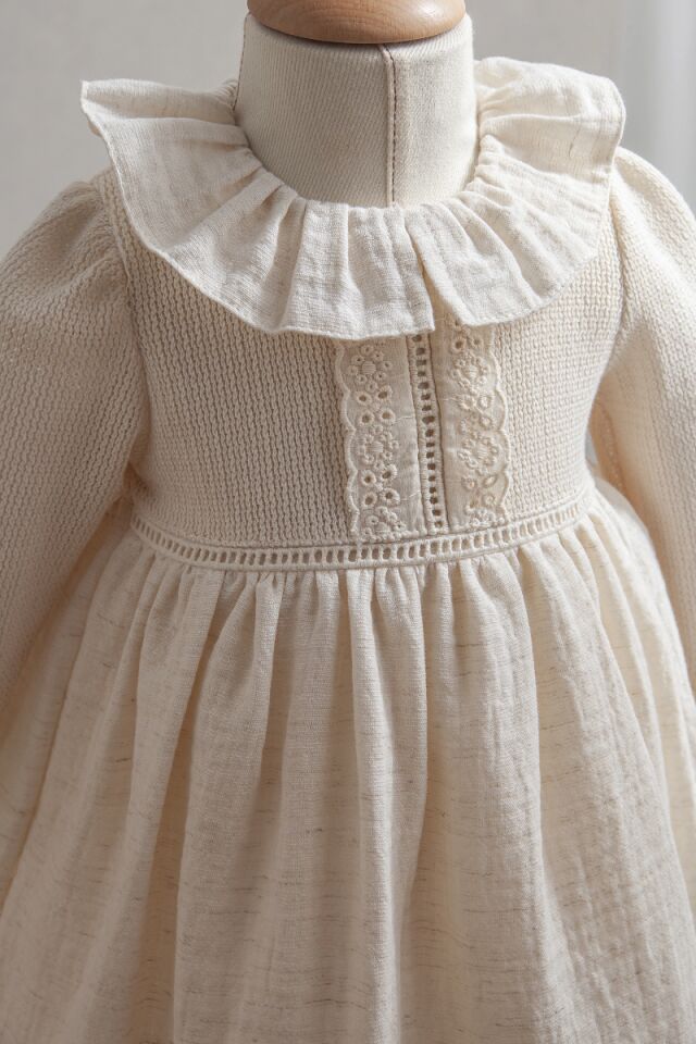 Tongs Baby Bebek Elbise 3899 Ekru