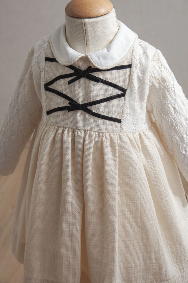 Tongs Baby Bebek Elbise 3903 Ekru