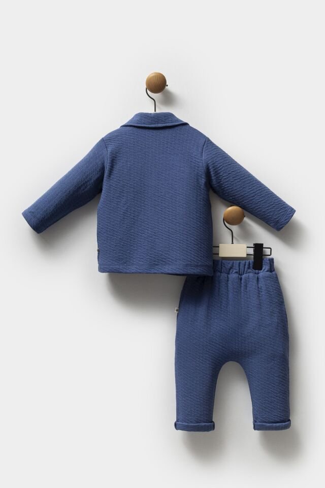 Moi Noi Ceketli Takım MNB5321 Navy Blue