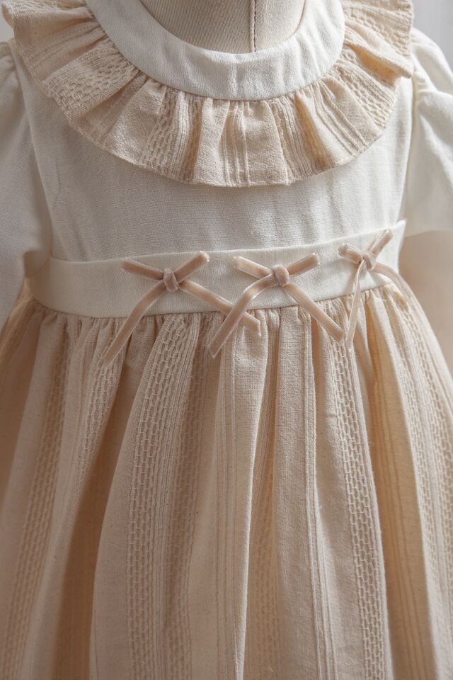 Tongs Baby Bebek Elbise 3914 Açık Sarı