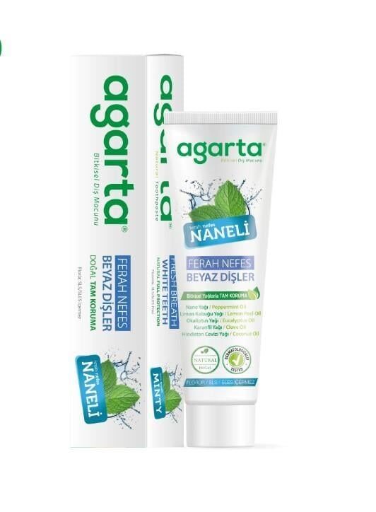 Agarta Doğal Diş Macunu 100 ml Nane Özlü