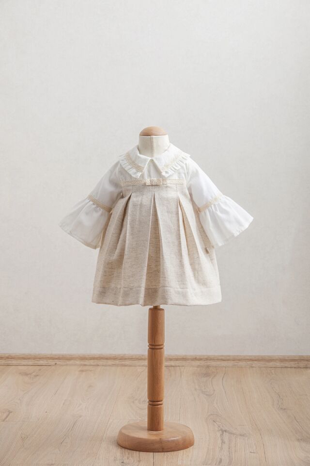 Tongs Baby Bebek Elbise 3919 Bej