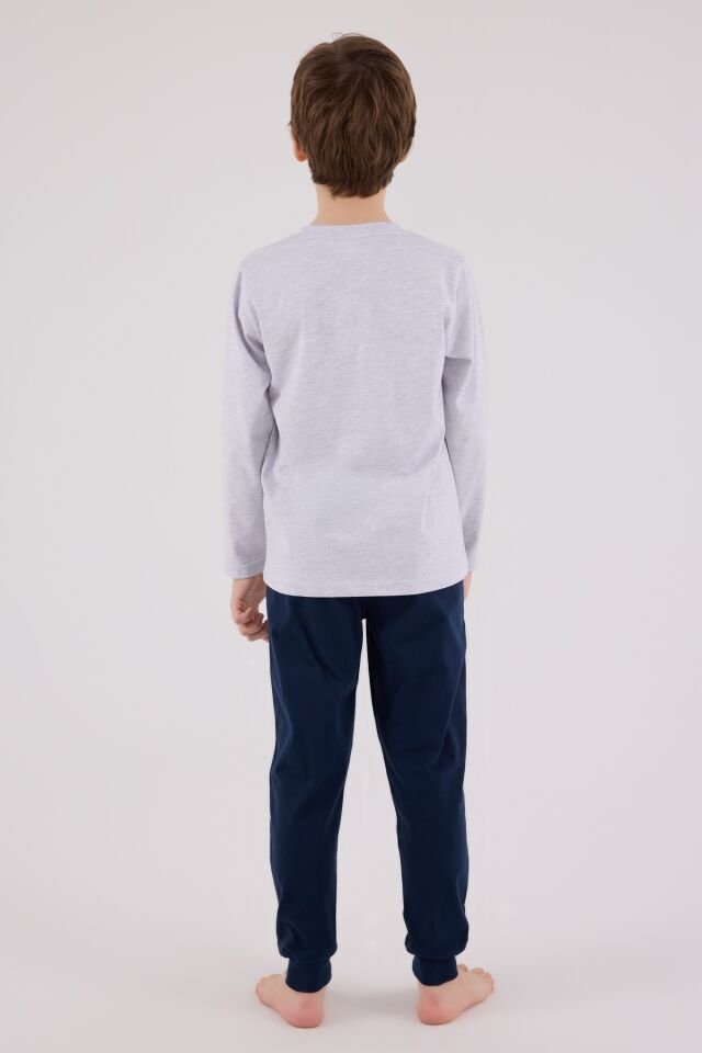 U.S. Polo Assn  Uzun Kol Pijama Takım US2206-4 Karmelanj