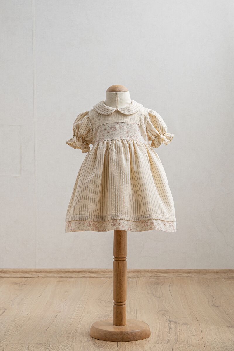 Tongs Baby Bebek Elbise 3943 Bej