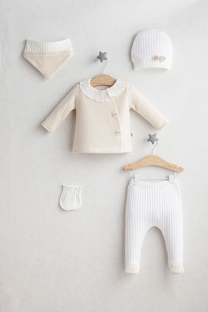 Tongs Baby Daisy Dream 5'Li Zıbın Set 5464 Ekru