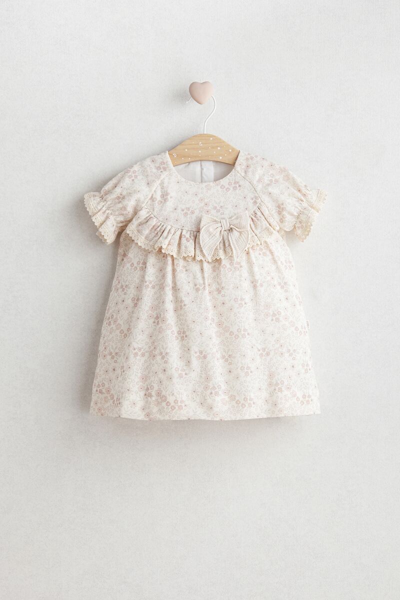 Tongs Baby Flowery Elbise 5502 Bej