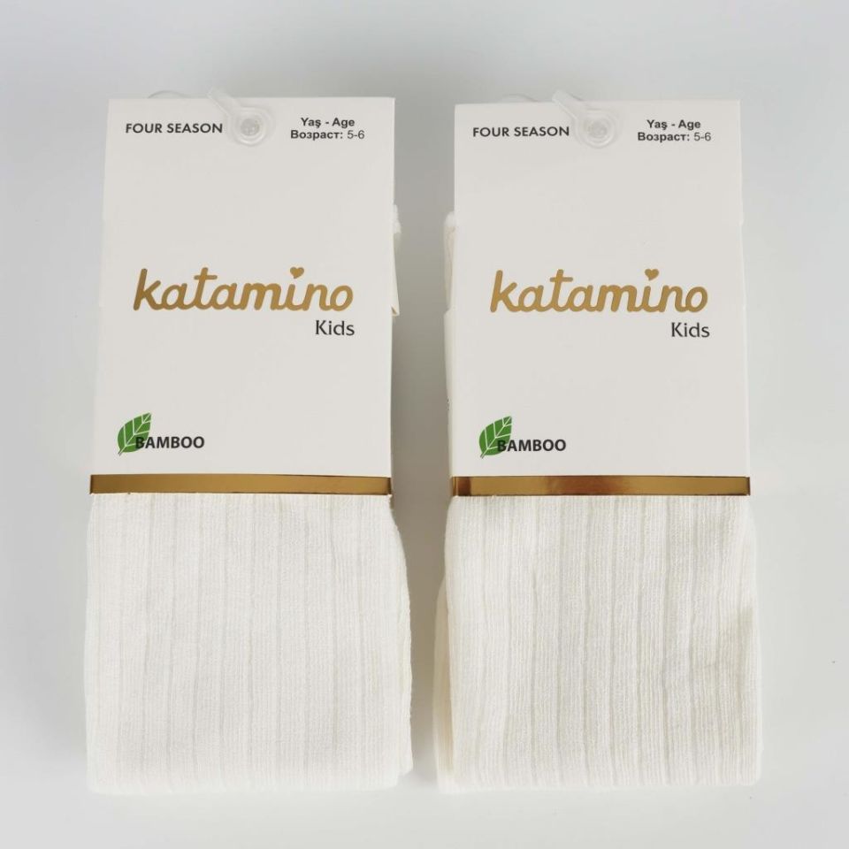 Katamino Beyza Kız Bambu Külotlu 1-5 Yaş K30205 Krem