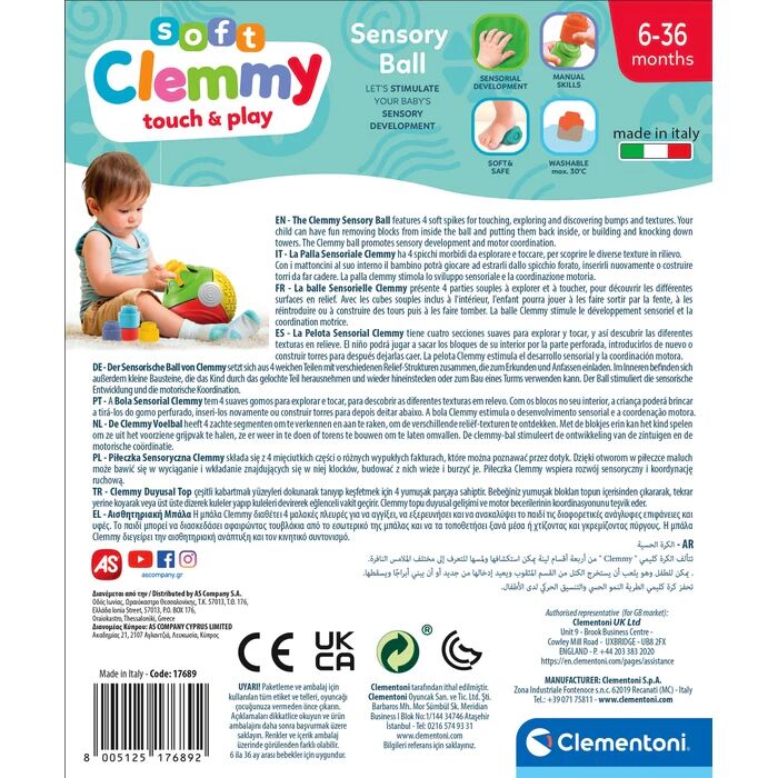 Baby Clementoni Yumuşak Blok Duygusal Top 17689
