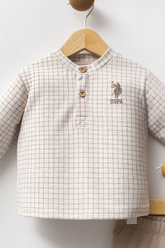 U.S. Polo Assn 2 li Takım USB2576 Bej Melanj