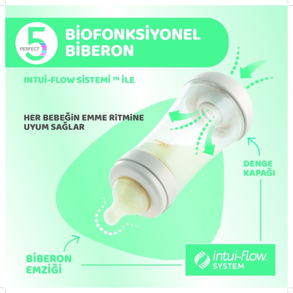 Chicco Perfect 5 Antikolik Biberon PP 240 ml Unisex