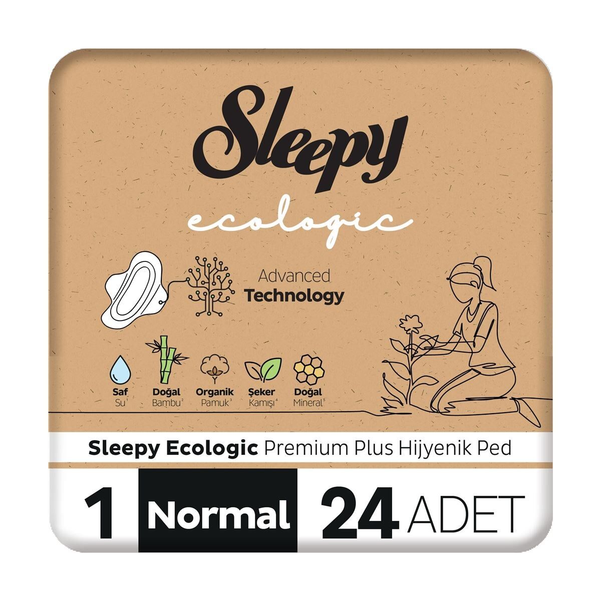 Sleepy Ecologic Premium Plus Normal Ped 24 Adet
