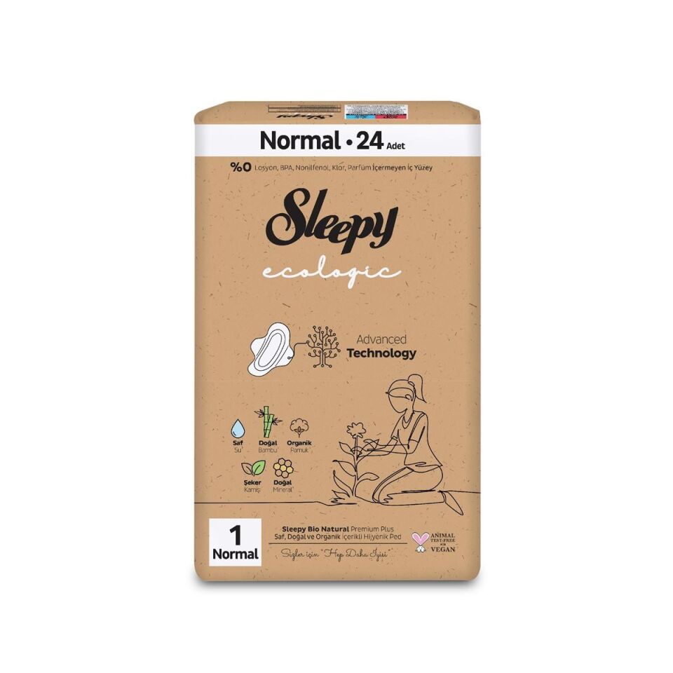 Sleepy Ecologic Premium Plus Normal Ped 24 Adet