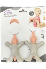 Sun Cook Neon Çocuk-Bebek-Kaşık Çatal