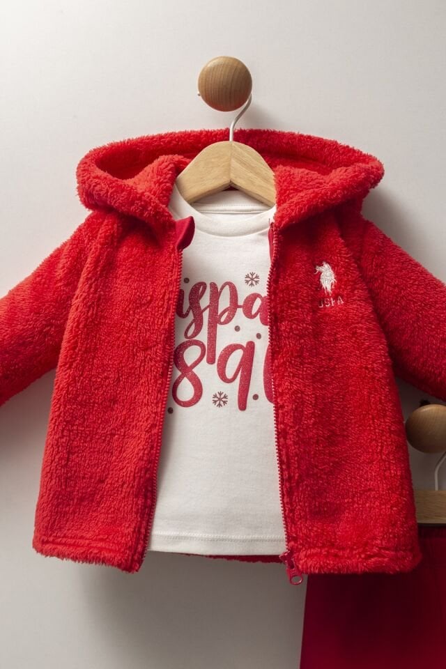 U.S. Polo Assn 3'lü Takım USB2732 Kırmızı