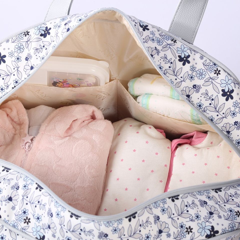M&Y Candy Deri Anne Bebek Bakım Çantası 7171 - Mavi