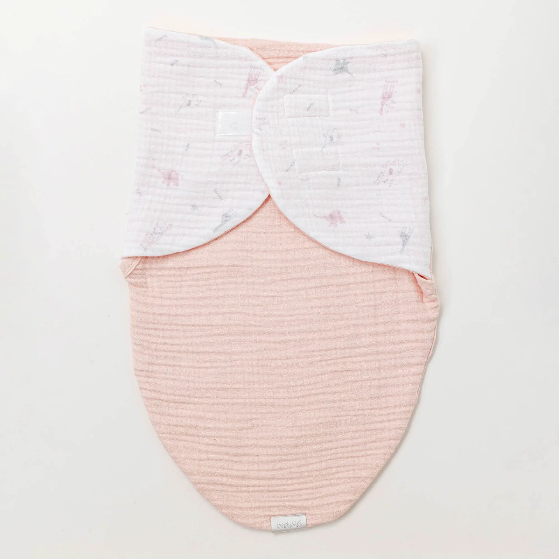 Andywawa AC25518 Love Family Müslin Bebe Kundak Salmon