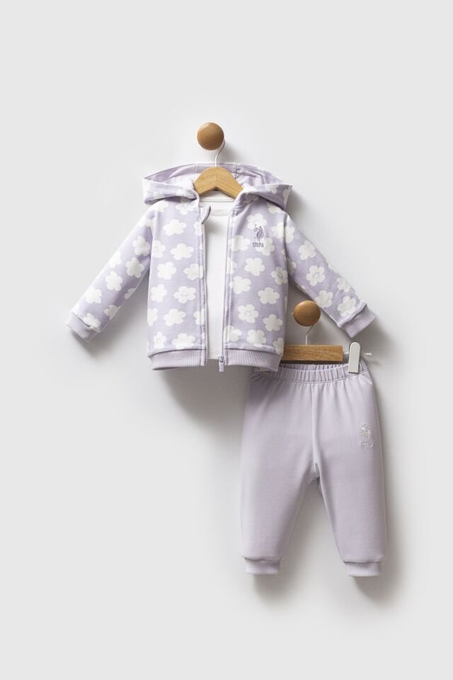 U.S. Polo Assn 3'lü Takım USB2771 Lila