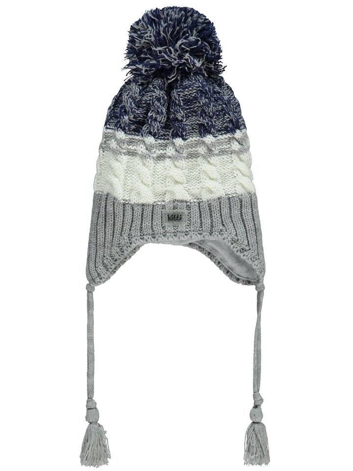 Kitti Bebe Erkek Kulaklı Bere (1-4 Yaş) K23120-06 Gri