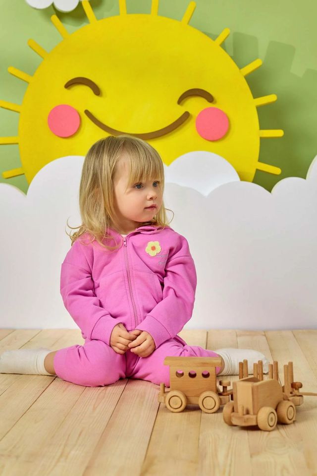 Minycenter Kız Bebek Eşorfman Altı 24K011 Pembe