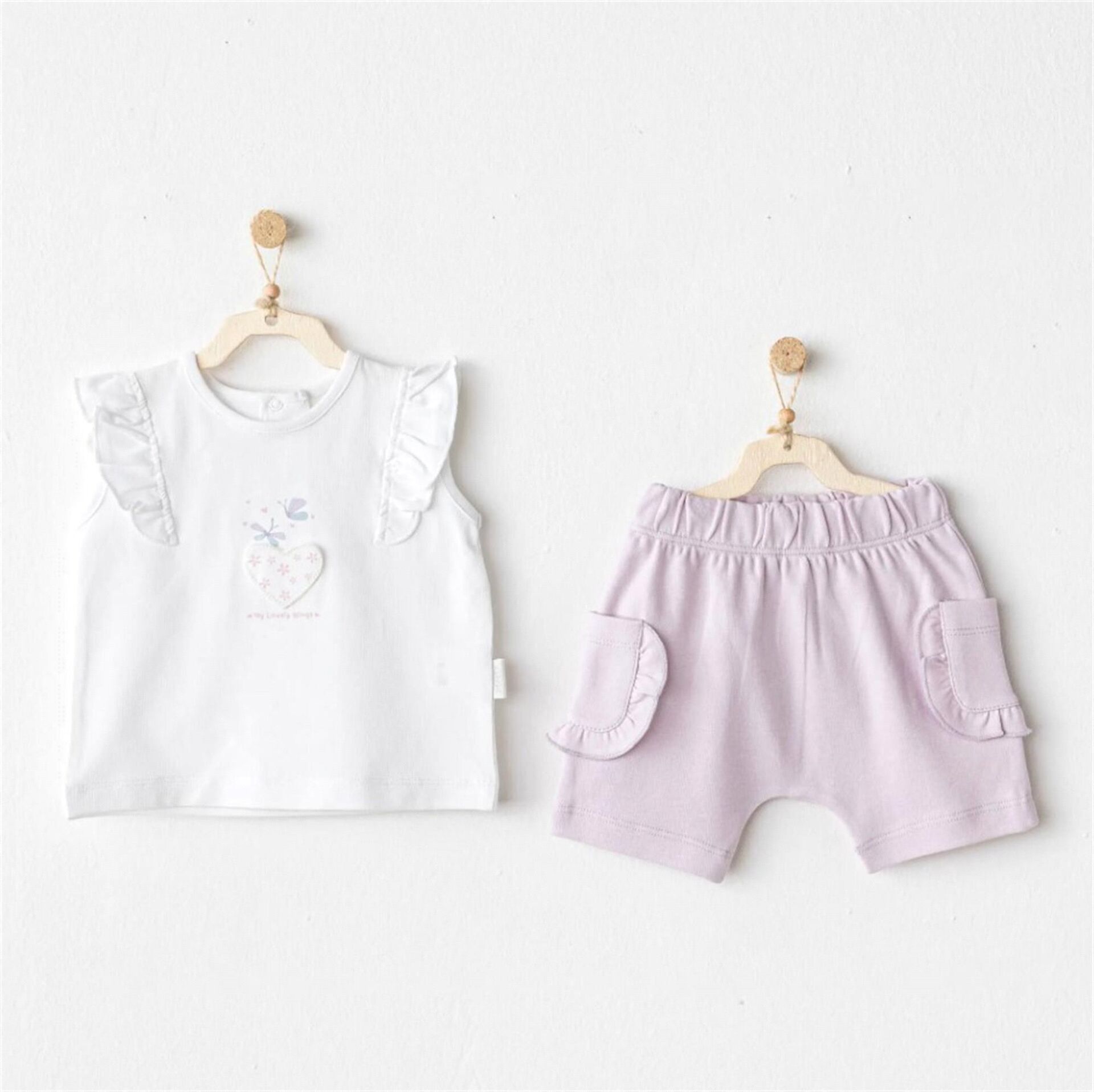 Andywawa AC25581 Magical Butterfly 2'Li Takım Lila