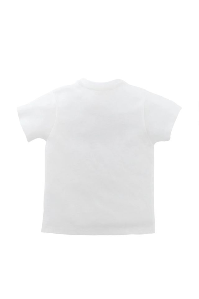 Minycenter Erkek Bebek Tshirt 24E006 Beyaz