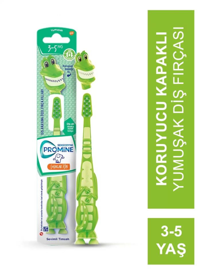Sensodyne Promine Kids Yumuşak Diş Fırçası 3-5 Yaş Timsah